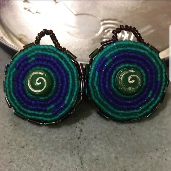 Handmade Beaded Earrings - Picture 1 of 1